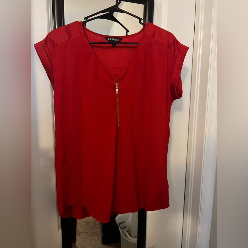 Blouse from express gold zipper